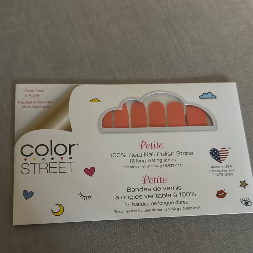 Color Street Lean Mean Tangerine Petite Nail Strips